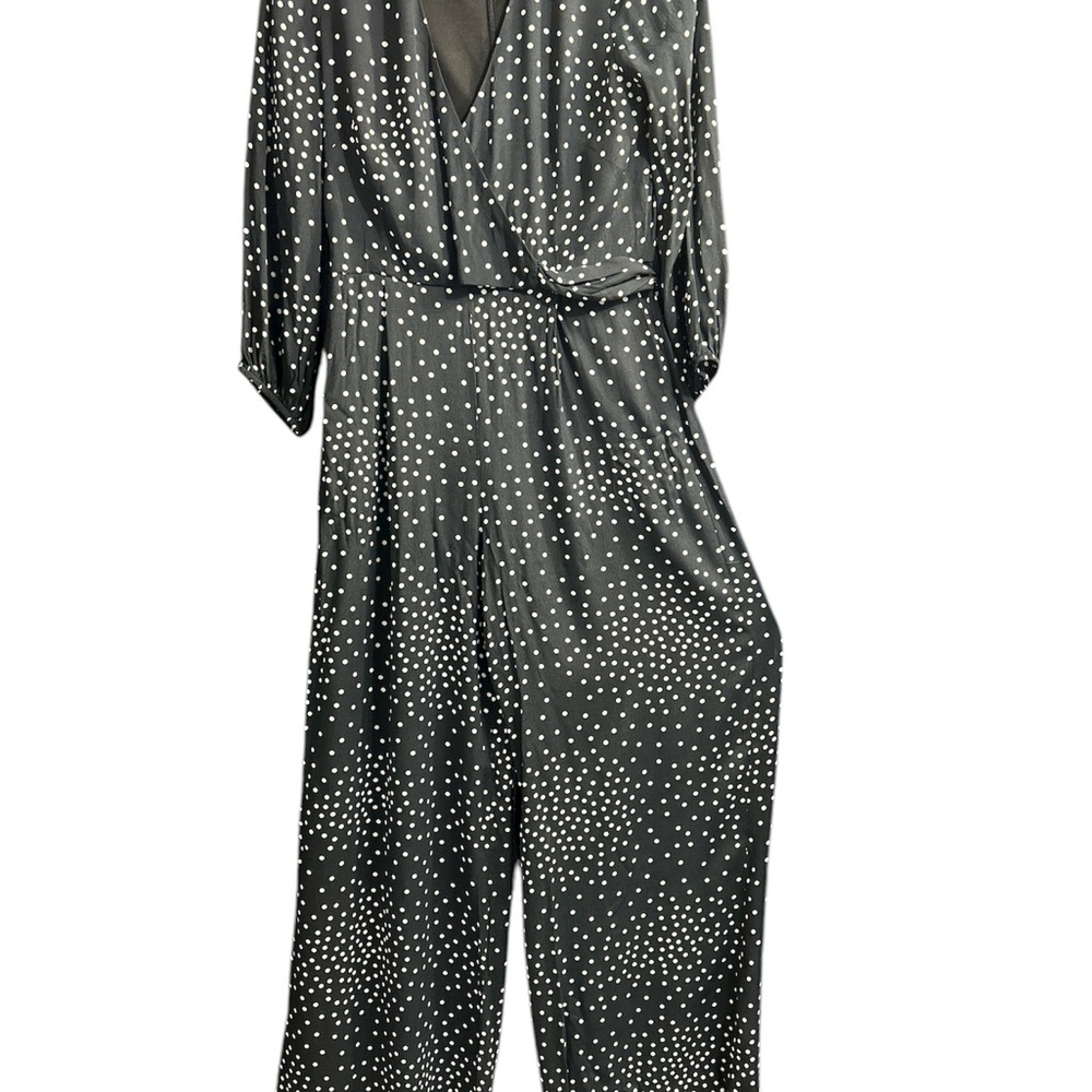 Taylor Dresses Black and White Speckled Jumpsuit